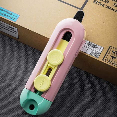 Ouvre-Colis Magnetique - Lame Rétractable Verrouillable - Pour Boîtes En Carton, Enveloppes Et Papier - 28,5 g (1/5)