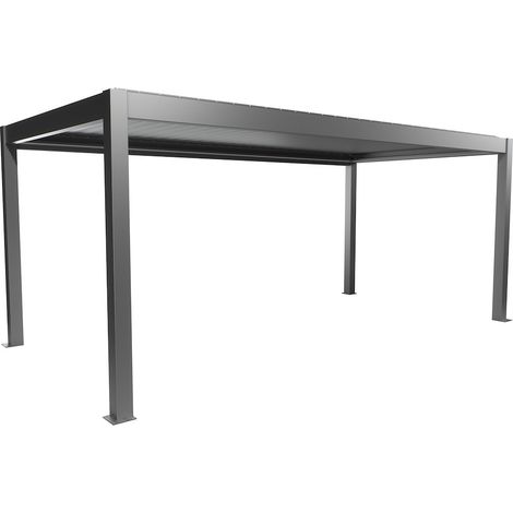 Pergola Gr. 6 x 3 quarzgrau-metallic