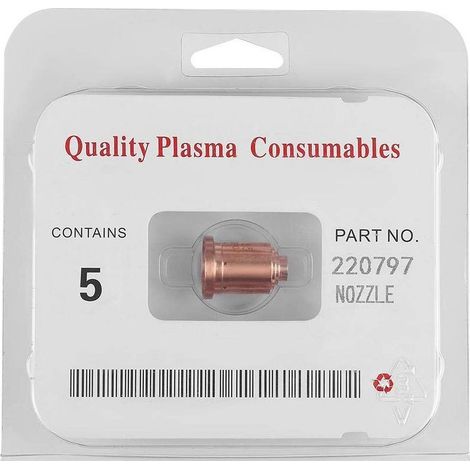 Lot 5 buses plasma 85A – 220797 – pour torche MAX85 – consommables découpe (1/5)