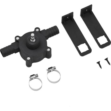Pompe de forage portable auto-amorçante pour le transfert d'huile, de fluides et d'eau, pompe de cale d'urgence, pompe d'arrosage pour aquarium, compatible avec toutes les perceuses et tous les fluide (1/2)