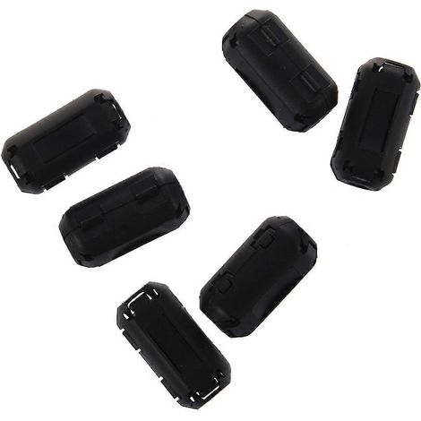6 Clip Pcs sur EMI RFI Filtre de noyau en ferrite pour câble 5mm (1/5)