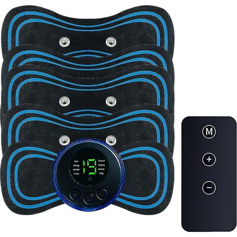 Appareil de massage EMS mini à microcourant, tapis de massage bioélectrique EMS pour points d'acupuncture, pour les bras, le cou, les épaules, le dos, la taille et les jambes. (1/5)