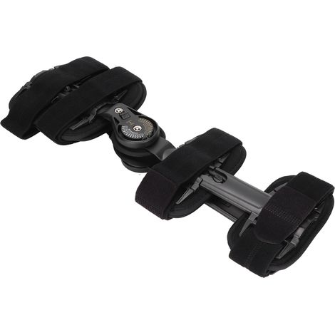 Attelle de genou articulée, attelle de genou réglable avec stabilisateurs latéraux et molette de verrouillage pour les lésions des ligaments croisés antérieur (LCA), latéral interne (LLI), postérieur (1/5)
