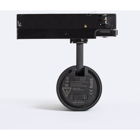 Faretto LED Fasano Nero 30W Anti-abbagliamento Regolabile CCT Selezionabile per Binario Trifase (2700K - 3200K - 4000K) Selezionabile (1/3)
