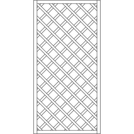 Rankzaun (10x10) R.45x45mm Leisten 12x30mm, B90xH180 cm