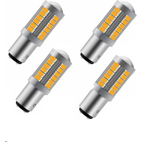 4 Ampoules LED 1157 BA15D, 900 lm, 5630 SMD, Canbus, pour clignotants auto et moto (1/5)