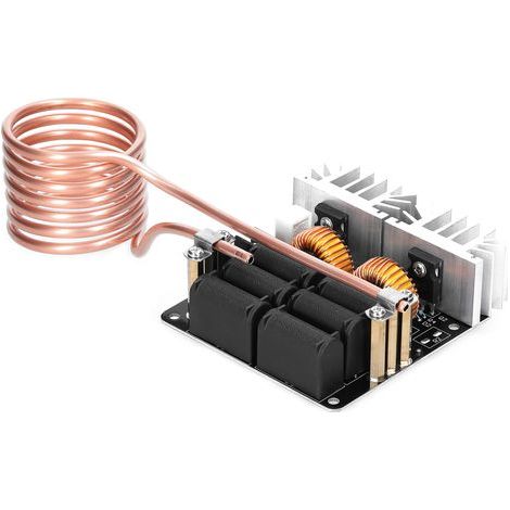1000W ZVS Module de chauffage à induction ZVS Conducteur de réchauffe de chauffage basse tension avec tube en cuivre pour le bricolage de petites pièces Rencre recuit (1/5)