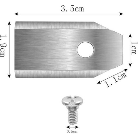 lames de rechange en titane - pour tondeuse robot Husqvarna Automower Gardena - avec carbure de titane - vis incluses (Jeu de 30 Argent) (1/3)