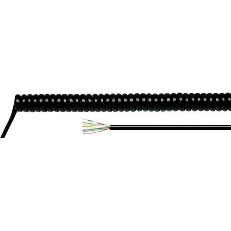 [NEUWERTIG] B-Ware Helukabel 86319 Spiralkabel H05 Bq F 500 Mm / 2000 Mm 3 G 0.75 Mm² Schwarz