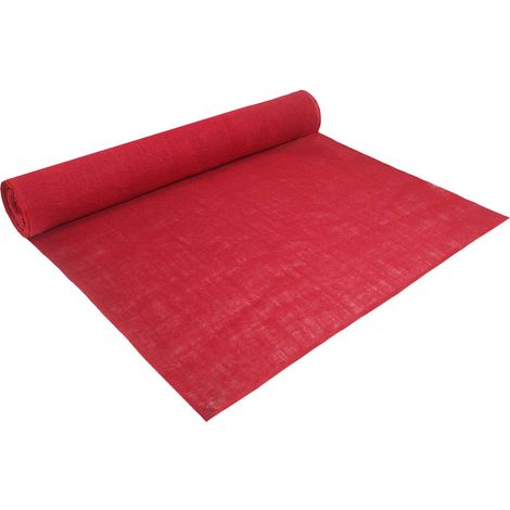 Rouleau de jute 100 x 1000 cm Rouge vidaXL