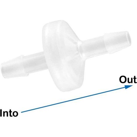 Clapet Anti-Retour - PVDF - Raccord Cannelé 3 mm - Pour Air Et Liquide - Lot De 5 (1/2)