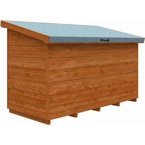 5x2.3 Tool Chest 12mm Shed - L145 x W67.5 x H97.5 cm - Solid Wood/Softwood/Pine - Burnt Orange