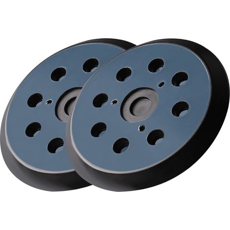 Almohadilla de lijado de repuesto de 5 pulgadas y 2 piezas, disco de lijado de 8 orificios para lijadoras orbitales aleatorias como pieza de repuesto, almohadilla de respaldo de bucle para MAKITA BO50 (1/5)