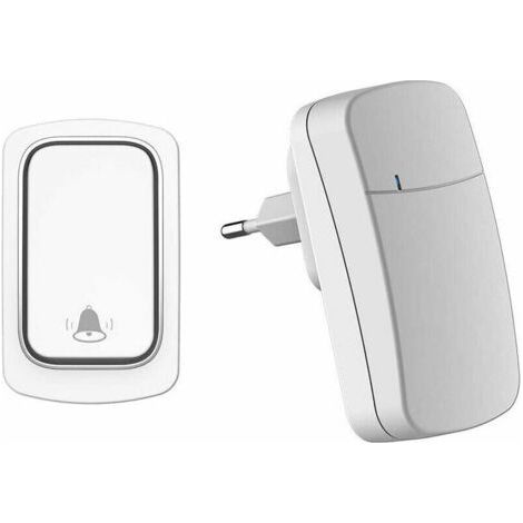 Hot sale-Self-powered wireless doorbell, 200m range, 38 ringtones, 3 volume levels, easy installation, (1/5)