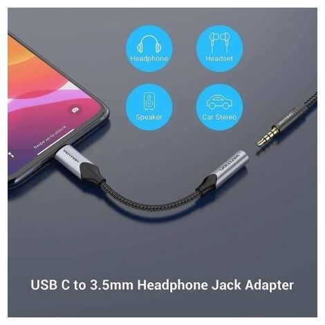 Cable Jack Vention BGMHA 10 cm (1/2)