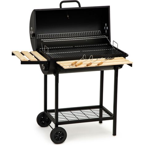 Barbacoa con tapa y rejilla calentadora - incluye termostato - 104x68x94 cm (1/5)