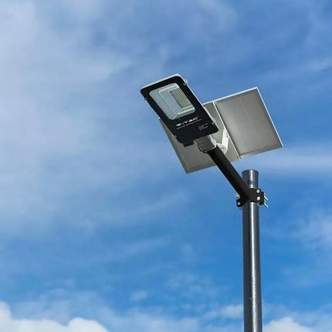 Lampione solare LED 50W V-TAC VT-ST200 6000K 4000lm IP65