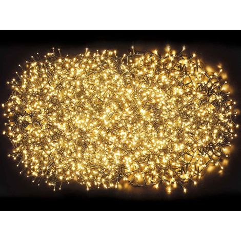 Luci per Albero di Natale con 2500 Led Bianco Caldo Cavo da 50 Metri Luci Natalizie per Alberi Super Luminosi Uso Interno ed Esterno