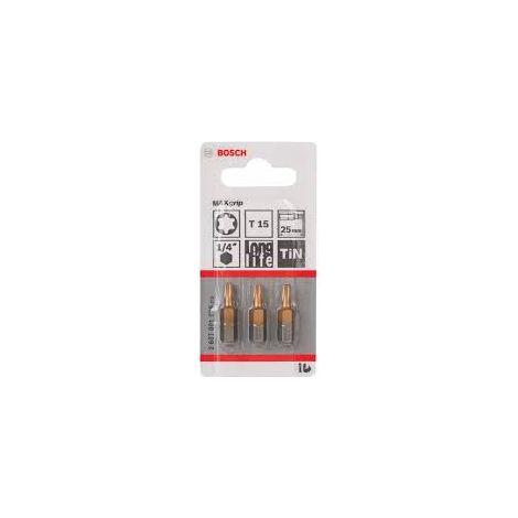 2607001689 - Kit 3 inserti da avvitamento T15, 25mm.