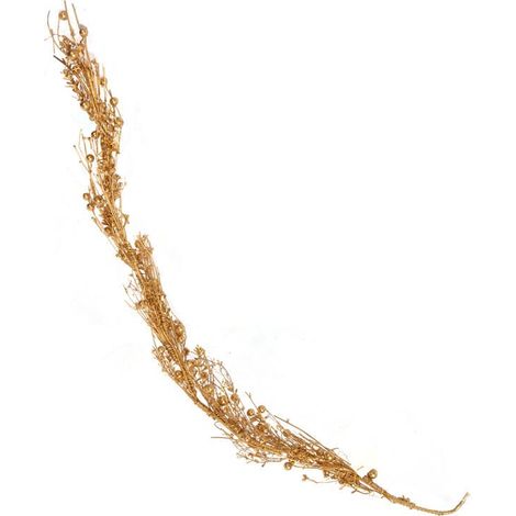 Girlande aus goldenen Zweigen mit Holzverzierung (1/3)