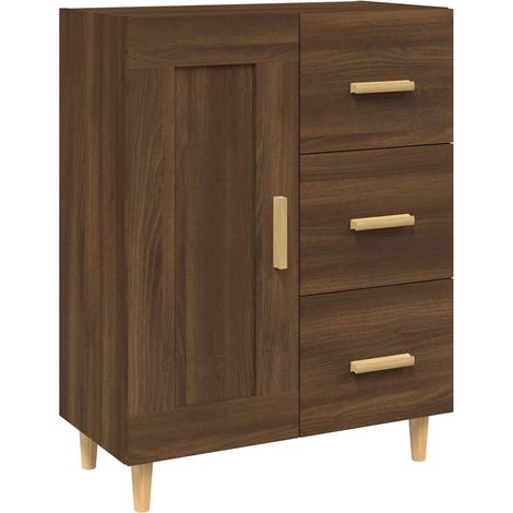 Sideboard/Anrichte/Buffet Braun Eichen-Optik 69,5x34x90 cm Holzwerkstoff LXWW306488 (1/5)