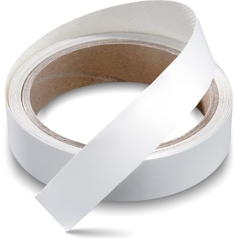 Melamine Edge Banding, White Pre-Glued Veneer Edge Banding for Cabinet Repair Furniture Restoration (White, 16mm x 3m) (1/5)