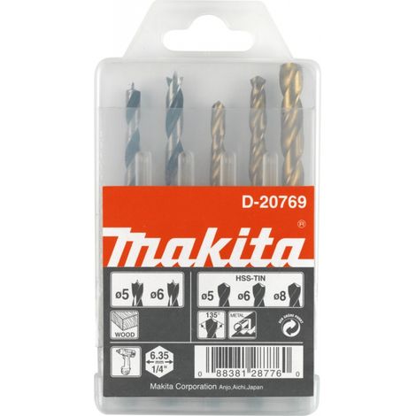 MAKITA D-20769 Bohrerkoffer für Holz und Metall 1/4"