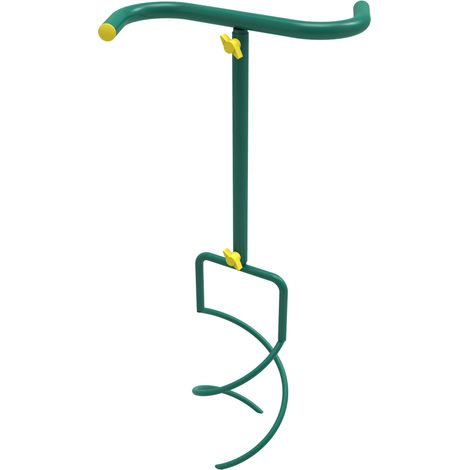 Leborgne – Aérocompost naturovert réglable 74-91 cm – Guidon en 'S' pour confort – Dents profilées pour aération efficace – Poids léger 1,55 kg