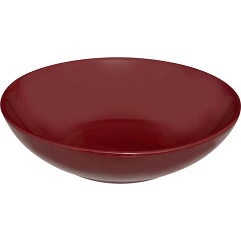 Lot de 6 Assiettes Creuses "Colorama" 20cm Rouge