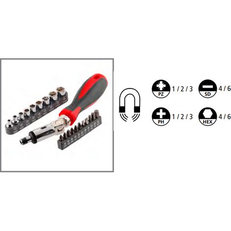 SUKI - SET CACCIAVITI CON CRICCHETTO 21PZ
