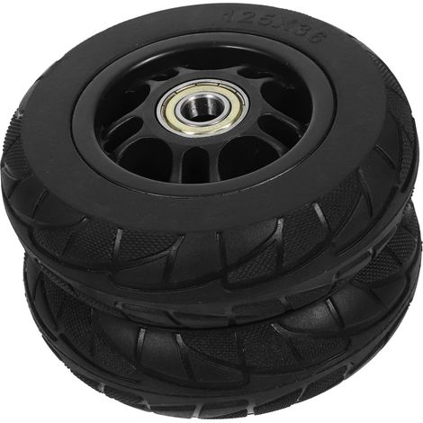Roues de rechange Unomor lot de 2 en caoutchouc plein (1/5)
