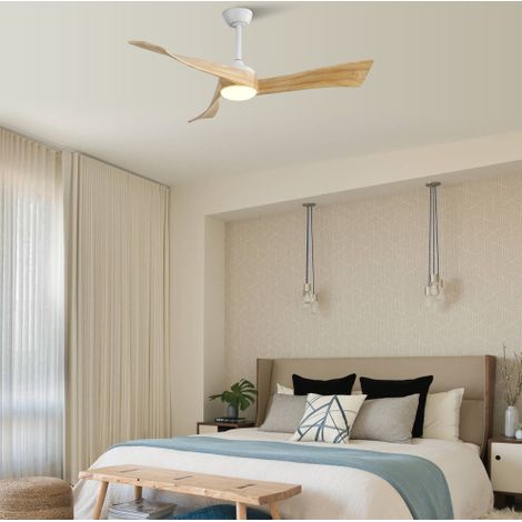 Ventilador de techo 132 cm DC, mando a distancia, 6 velocidades, temporizador, flujo reversible (1/5)