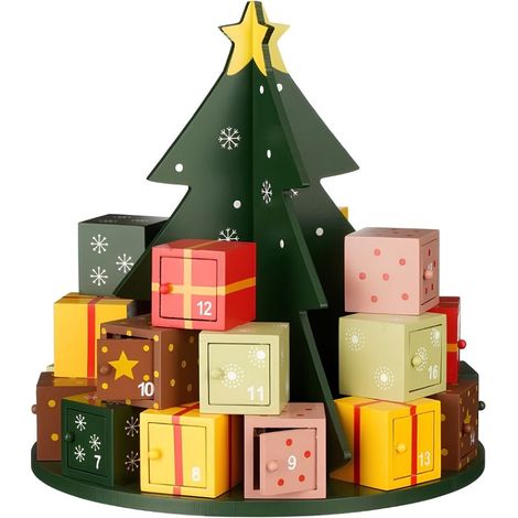 Mica Decorations Calendrier de l'Avent Vert H30xl27.5xL27.5cm (1/5)
