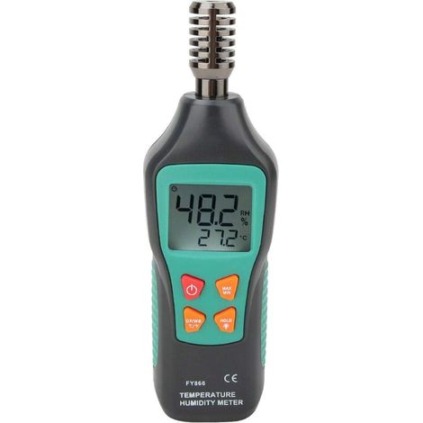 Digitales Thermo-Hygrometer, tragbares Thermometer-Hygrometer, Mini-Temperatur- und Feuchtigkeitsmessgerät, Hintergrundbeleuchtung, LCD-Display, Datenspeicherung 0–99 % relative Luftfeuchtigkeit – 20 