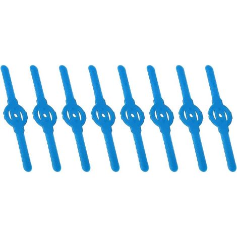 Lame di ricambio in plastica per tagliaerba, 8 lame in plastica per tagliaerba, lame per tosaerba, lame per decespugliatore