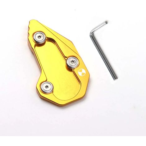 (Or) Compatible avec BMW R1200R R1200RS 2015 2016 2017 2018 Moto Béquille latérale CNC Extension de béquille Plaque de support Agrandissement maxpower (1/4)
