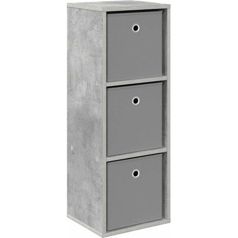 Sideboard with Drawer Concrete Grey 30.5 x 27 x 84.5 cm vidaXL
