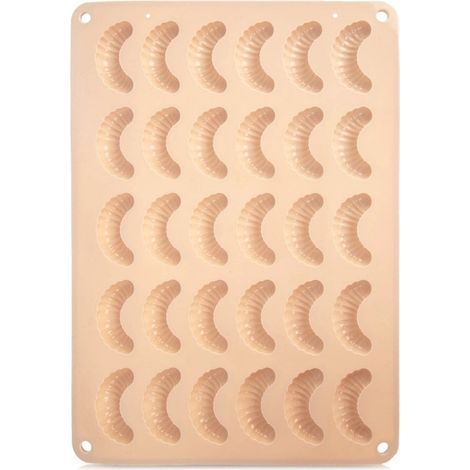 Silicone Crescent Cookie Mold, Beige, 34.5x24.5 cm (1/5)