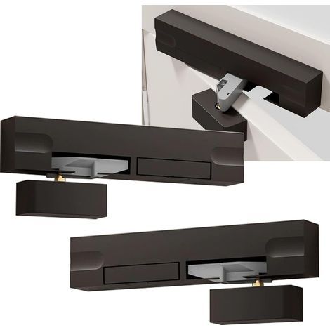 2 Pièces Ferme Porte Automatique,Groom Fermeture Porte,Anti Pincement, Convient pour Les Portes Intérieures et Extérieures,Capacité de Charge de 20Kg à 80Kg,Équipé de Portes Gauche et Droite (1/5)