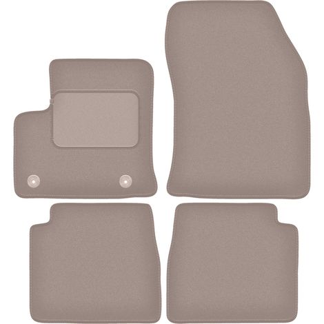 Tapis en velours beige pour Citroën e-C4 à hayon (2021-) (1/5)