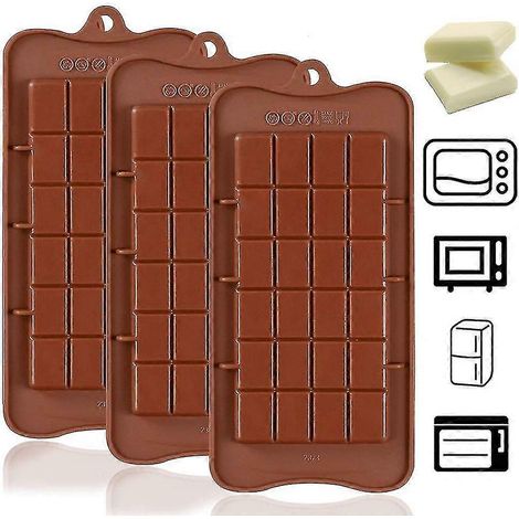 3 moules à chocolat en silicone (1/5)