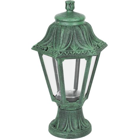Farola anna 1xe27 ip55 al.38,5xd.22cm resina verde (1/3)