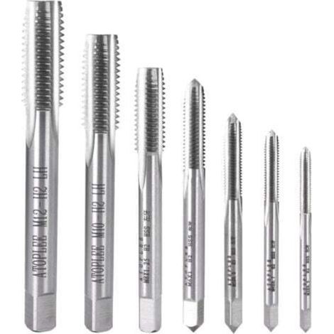7pcs métrique HSS Gauche tarauds à fileter Main M3-M12 [Toutes Les Tailles] (1/4)