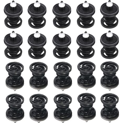 Juego de 20 piezas de fijaciones para puertas interiores de coche, clips de fijación, soportes decorativos, juegos de remaches con herramientas de liberación, juego de piezas de repuesto (1/5)