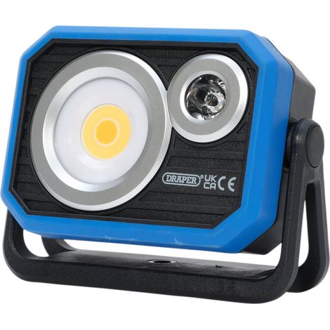 Draper 23847 COB XPG Rechargeable Work Light and Powerbank, 10W, 1000 Lumens, USB-C Cable Supplied