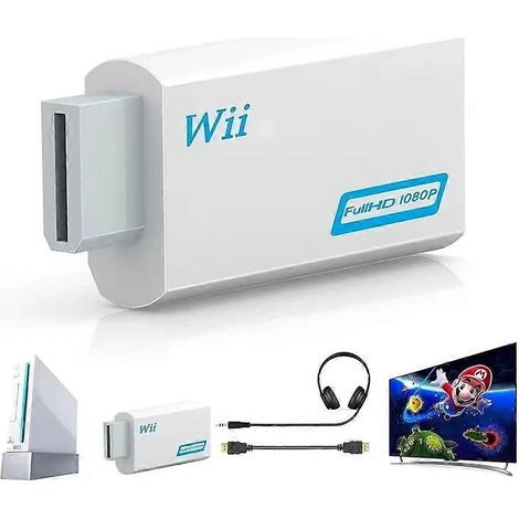 Convertisseur Wii vers HDMI Wii2HDMI avec sortie audio/vidéo 3,5 mm ( ) (1/5)