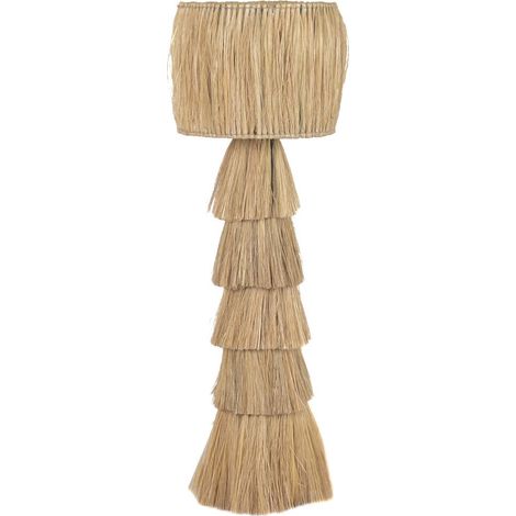 Lampara Pie Fibra 40X40X132 Natural (1/5)