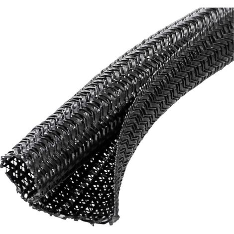 QUADRIOS 22CA164 22CA164 GEFLOCHTENES MANTEL SCHWARZ POLYESTER 9 10 MM M TRE (1/5)