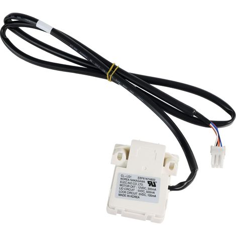 EBF61674802 EBF60665201 Interrupteur de verrouillage de couvercle de rondelle de remplacement de pièce-remplacement pour L-G et Ken plus Machine à laver-remplace PS8751171, AP5785599,2703681 (1/5)