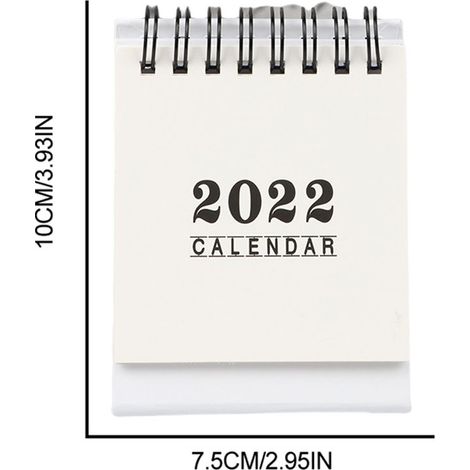 Calendrier Bureau 2022 Mini Chevalet Pivotant, Agenda Annuel Journalier avec Pages Mensuelles, Calendrier de Table pour Maison Bureau